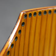 Close-up of the dodai's bamboo staves before final assembly.