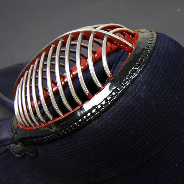 View of the urushi menbuchi and titanium mengane.