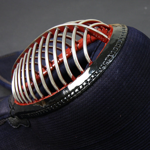 View of the urushi menbuchi and titanium mengane.