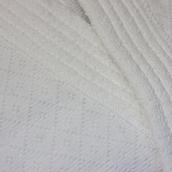 Close-up of the cotton fabric pattern.