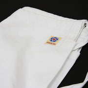The aikikai label on the pants.