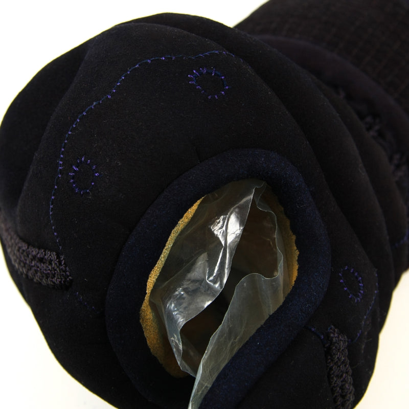Close-up shot of the kote fist and reinforced thumb.