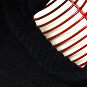 Inside view of the men, showing the cotton uchiwa and the titanium mengane.