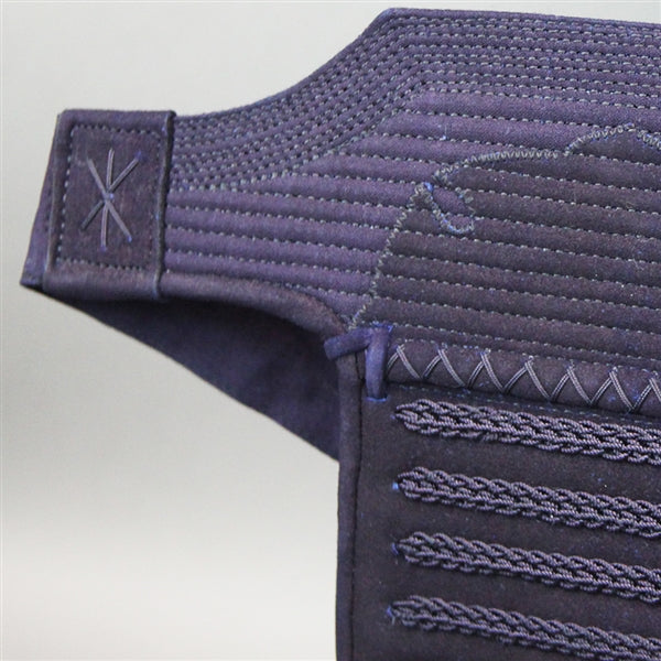 Close-up view of the hara obi.