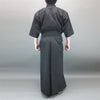 TOZANDO Tsumugi Iaido Uniform AKATSUKI worn back