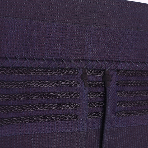 Close up view of the reinforcement and decorative braids.