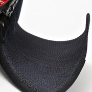 Mendare and gunomezashi stitching close-up.