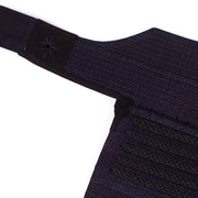 Close-up view of the hara obi and himo.