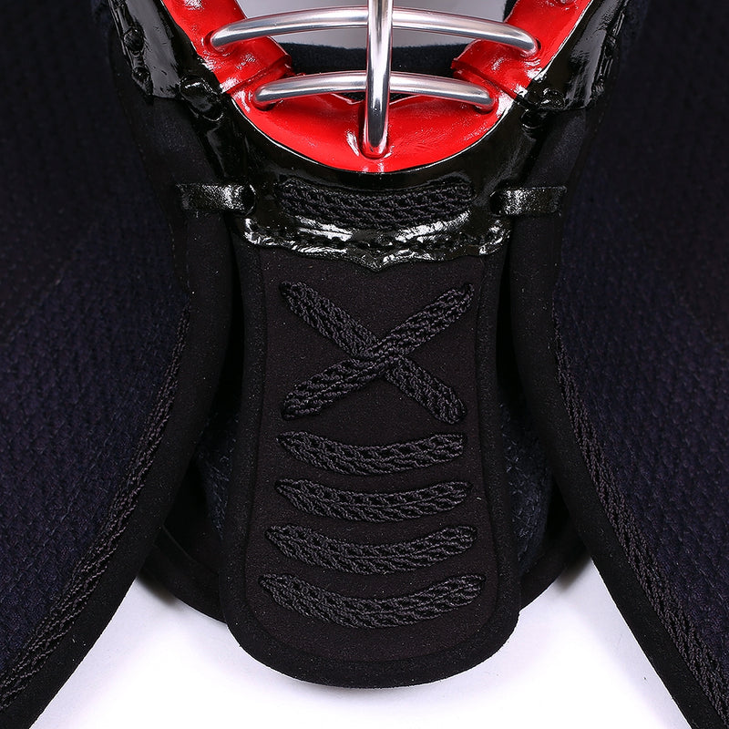 Close-up of the simple cross-design of the tsukidare.