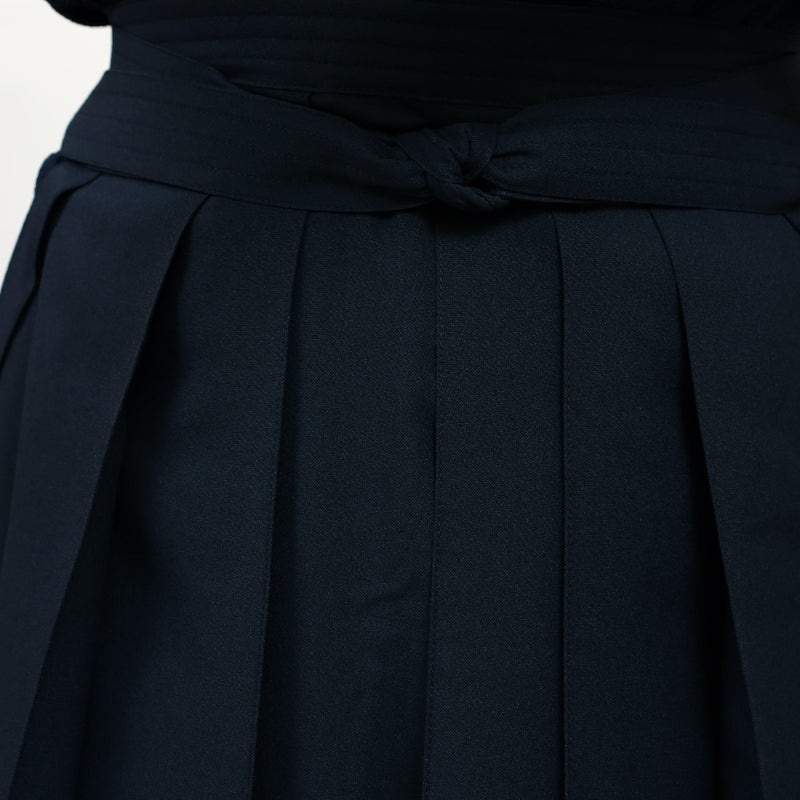 Close-up of the vixia hakama pleats when worn.