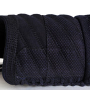 Close-up of the oblique tornado stitch futon on the kote.