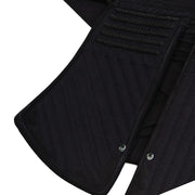 Close-up of the tornado-stitch futon on the odare.