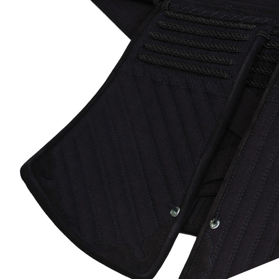Close-up of the tornado-stitch futon on the odare.