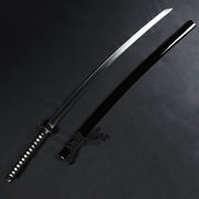The tachi iaito full view, spearate from its saya.