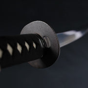 View of the tsuba from the omote side.