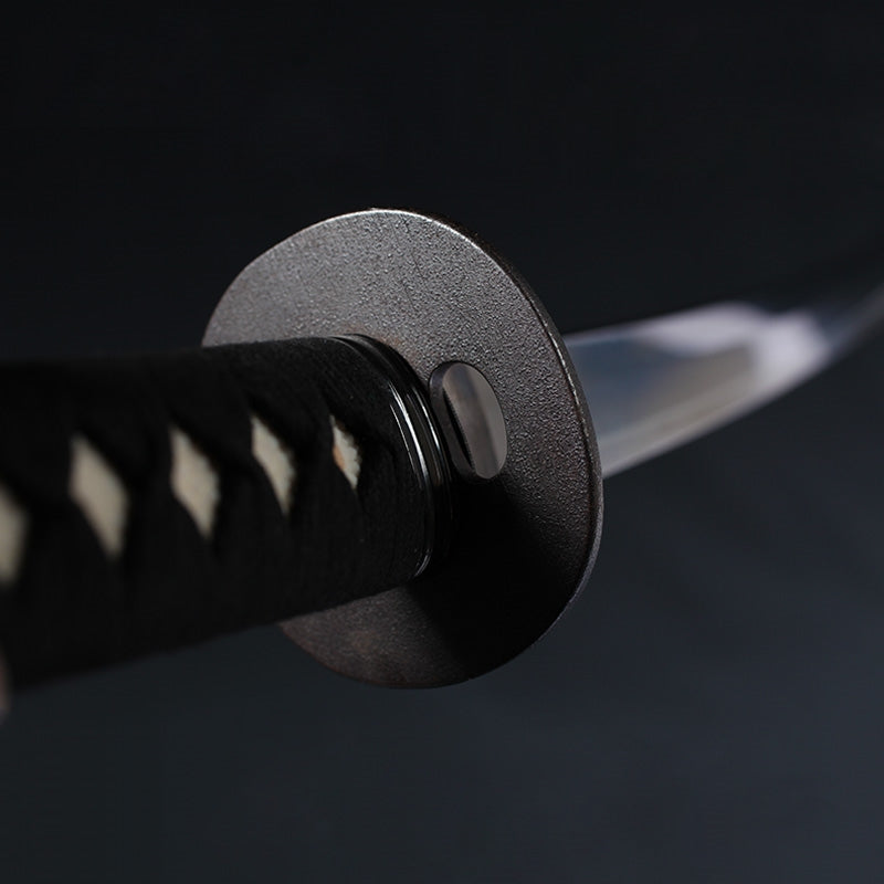 View of the tsuba from the omote side.