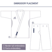 embroidery placement